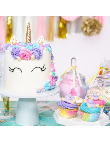 600 Forros de Cupcake Arcoíris Zonon Papel Desechable