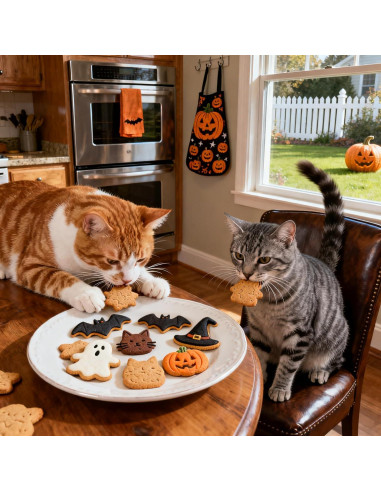 6 Cortadores de Galletas Halloween Ylnurac - Calabaza, Fantasma, Murciélago