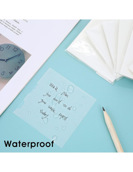 Set de 150 Notas Adhesivas Transparentes Abeillo - 3 Tamaños