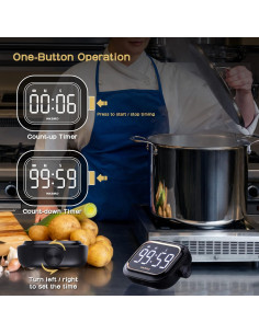 Temporizador Digital Recargable INKBIRD IDT-02 con Alarma 2