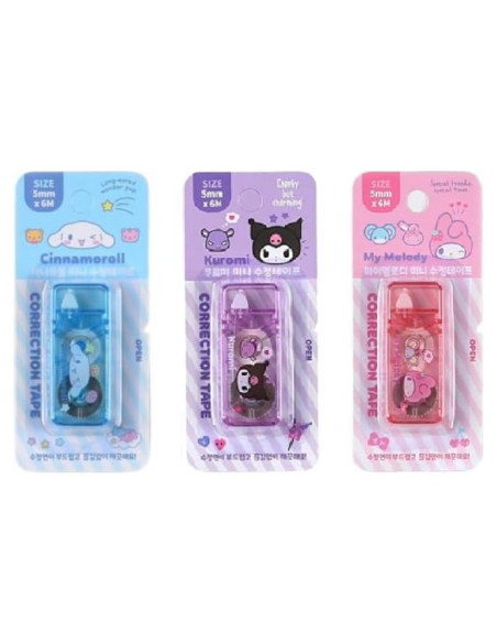 Cinta Correctora Linda MSGlobal - Paquete de 3 Colores