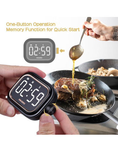 Temporizador Digital Recargable INKBIRD IDT-02 con Alarma