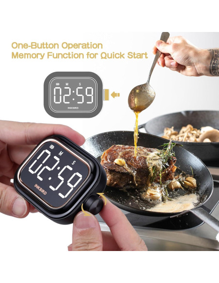 Temporizador Digital Recargable INKBIRD IDT-02 con Alarma