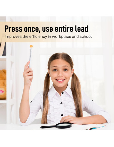 Juego de Lápices Mecánicos Deli, 4 Lápices 0.5mm y 0.7mm