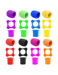 8 Juegos de Cubiertas de Espuma y Silicona para Micrófono UUYYEO