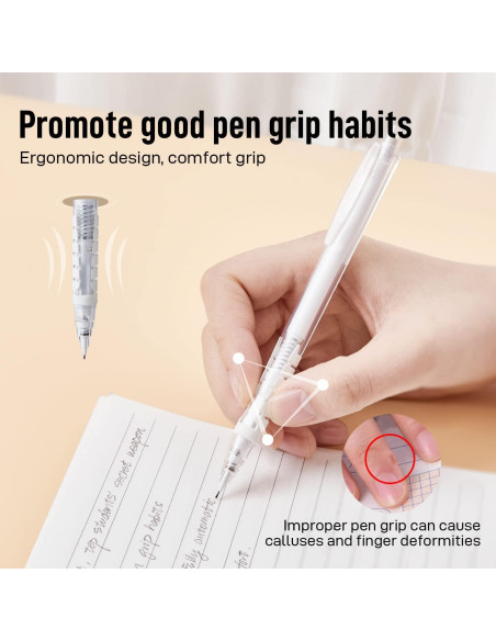 Juego de Lápices Mecánicos Deli, 4 Lápices 0.5mm y 0.7mm