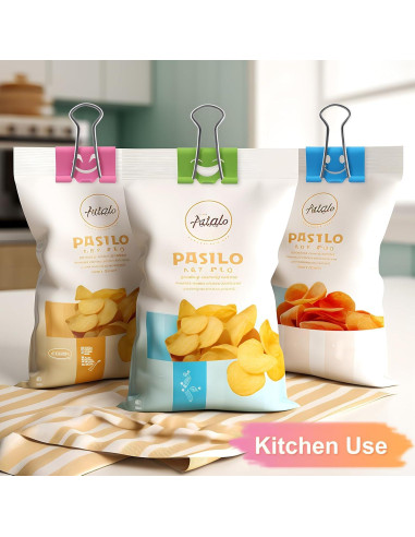 Clips de Papel Binder Sonrientes Coideal - 100 Pcs 19mm y 25mm