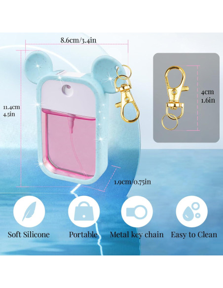 Funda de Silicona TERPINK Pack de 2 para Spray Desinfectante 29.57 ml