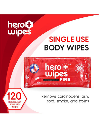 Toallitas Húmedas Hero para el Cuerpo 120ct 25.4x22.9cm
