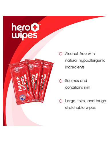 Toallitas Húmedas Hero para el Cuerpo 120ct 25.4x22.9cm