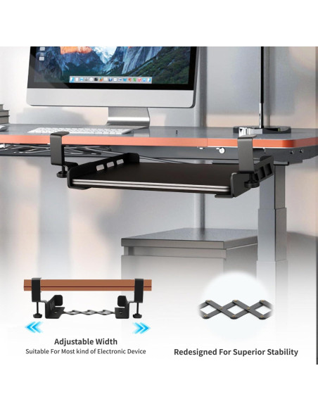 Soporte para Laptop Bajo Escritorio LUKETURE Ajustable 10kg