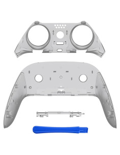 Carcasa Decorativa eXtremeRate para Controlador PS5 Edge - Negro Transparente