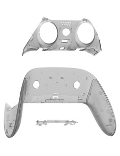 Carcasa Decorativa eXtremeRate para Controlador PS5 Edge - Negro Transparente 2