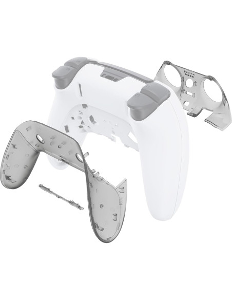 Carcasa Decorativa eXtremeRate para Controlador PS5 Edge - Negro Transparente