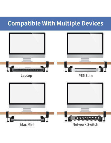 Soporte para Laptop Bajo Escritorio LUKETURE Ajustable 10kg