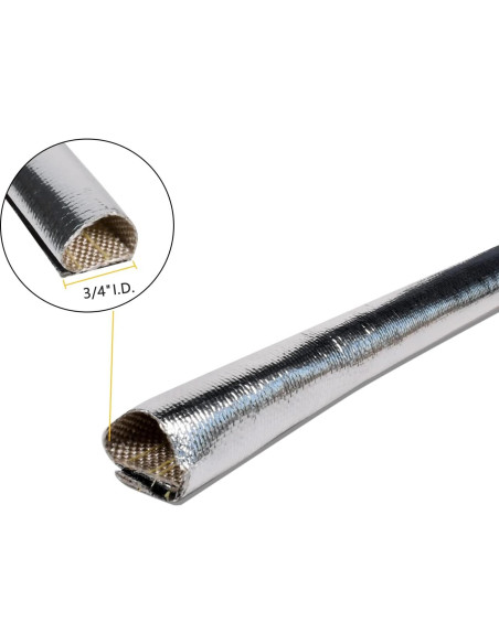 Manga de Protección Térmica Aluminizada Flooobuys 3M