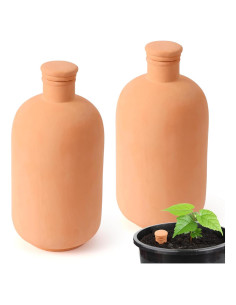 2 Globos de Riego Automático Lovely Ran 1.8L Cerámica Roja