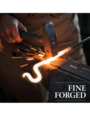 Gancho para Plantas KOOKASHOP 20.32 cm Metal Negro 2 Piezas