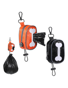 Dispensador de bolsa de excremento de perro Josojoou 2 piezas