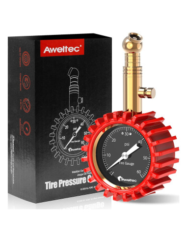 Medidor de Presión de Neumáticos AWELTEC 0-4.14 Bar 2"