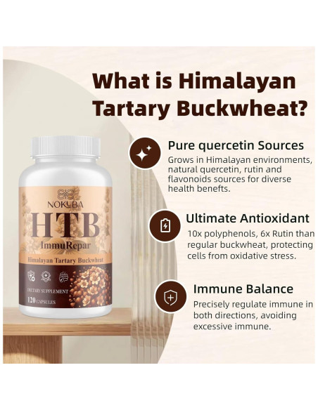 Suplemento Inmunológico Nokuba con Quercetina y Zinc - 120 Cápsulas