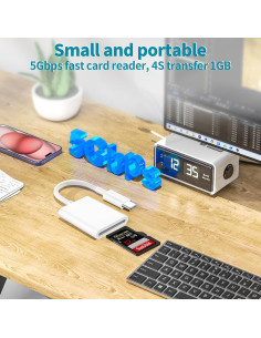 Lector de Tarjetas SD USB C Belcompany para iPhone 15/16 2
