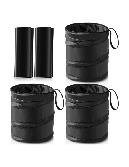 Bote de Basura Plegable ZJoey para Automóvil 7.57L Negro