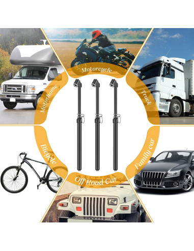 Medidor de Presión de Neumáticos Yunsailing 10 Pcs 0.7-10.3bar