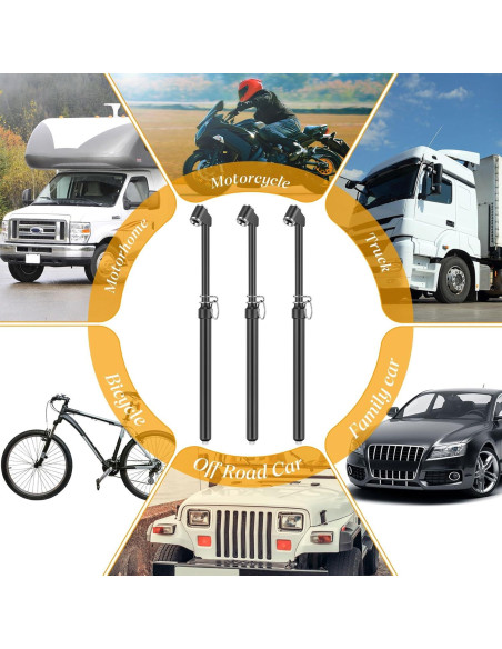 Medidor de Presión de Neumáticos Yunsailing 10 Pcs 0.7-10.3bar