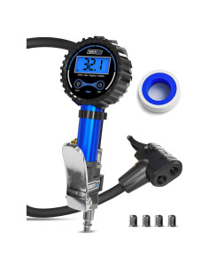 Inflador Digital de Neumáticos Gerchway con Manómetro 3-200 PSI