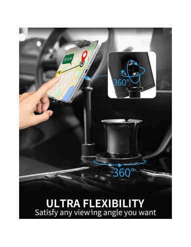 Soporte para Tablet en Portavasos Nicynin Ajustable 6-11"