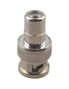 6 Adaptadores Coaxiales BNC Macho a RCA Hembra Futheda 2