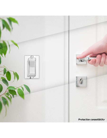 Paquete de 4 Protectores Magnéticos para Interruptor de Luz