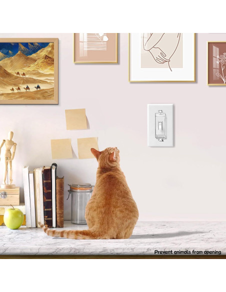 Paquete de 4 Protectores Magnéticos para Interruptor de Luz