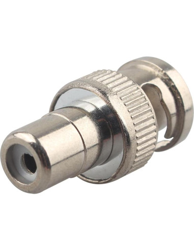 6 Adaptadores Coaxiales BNC Macho a RCA Hembra Futheda