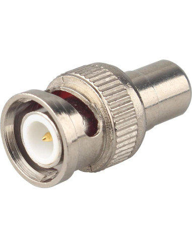 6 Adaptadores Coaxiales BNC Macho a RCA Hembra Futheda