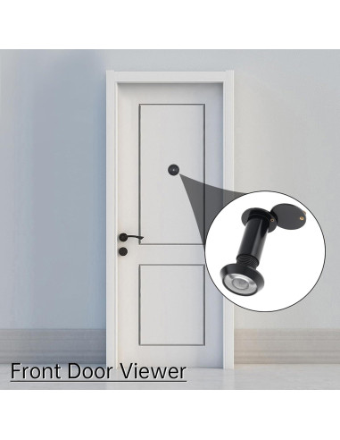 Mirilla de Puerta de Latón Sólido 180 Grados con Broca 14mm