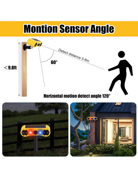 Alarma Solar Exterior Qualirey con Sensor de Movimiento 4 Pzs