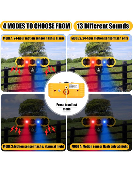 Alarma Solar Exterior Qualirey con Sensor de Movimiento 4 Pzs