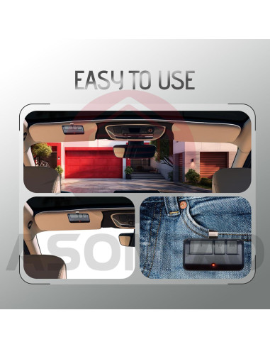 Control Remoto Universal ASONPAO 953EV-P2 para Garaje