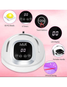 Lámpara UV LED LKE para Uñas 268W con Sensor Automático 2