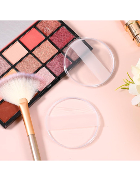 2 Esponjas de Maquillaje de Silicona Transparente 5.8cm Ajcotahm