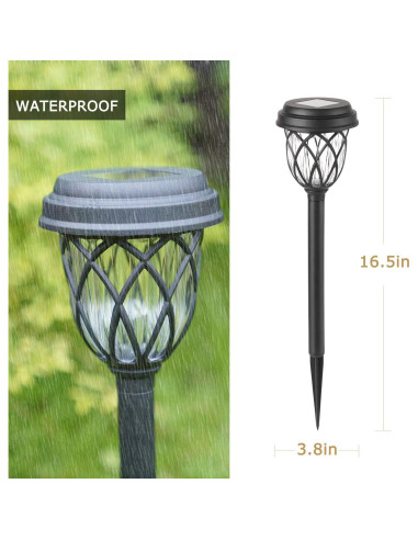 Luces Solares para Jardín EXCMARK - Paquete de 10 Unidades