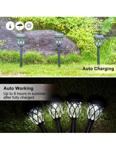 Luces Solares para Jardín EXCMARK - Paquete de 10 Unidades