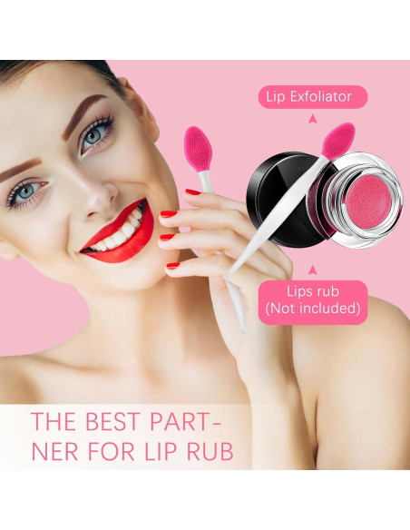 7 Piezas Cepillo Exfoliante de Labios Silicona Doble Cara Hpmjz