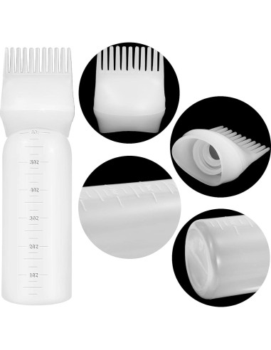 4 Botellas Aplicadoras de Tinte para Cabello ONLYFU 177 ml