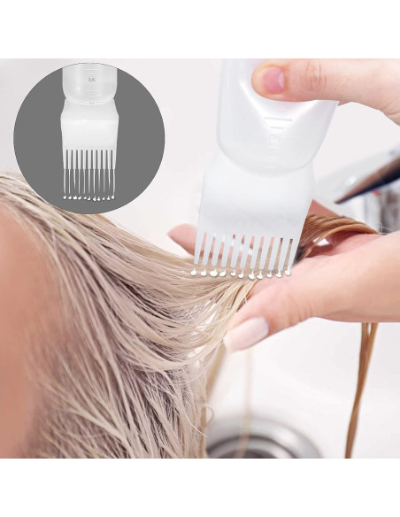 4 Botellas Aplicadoras de Tinte para Cabello ONLYFU 177 ml