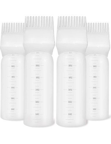 4 Botellas Aplicadoras de Tinte para Cabello ONLYFU 177 ml