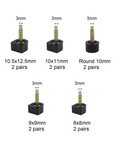 20 Pares de Puntas de Tacón Alto Tutuxio - Reemplazo 6" 2