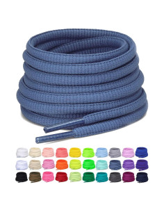 2 Pares de Cordones Ovalados Deportivos Puzeam 0.64 cm 30 Colores